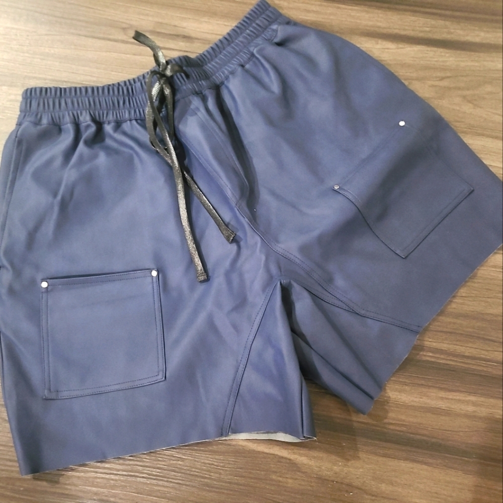 Leather shorts